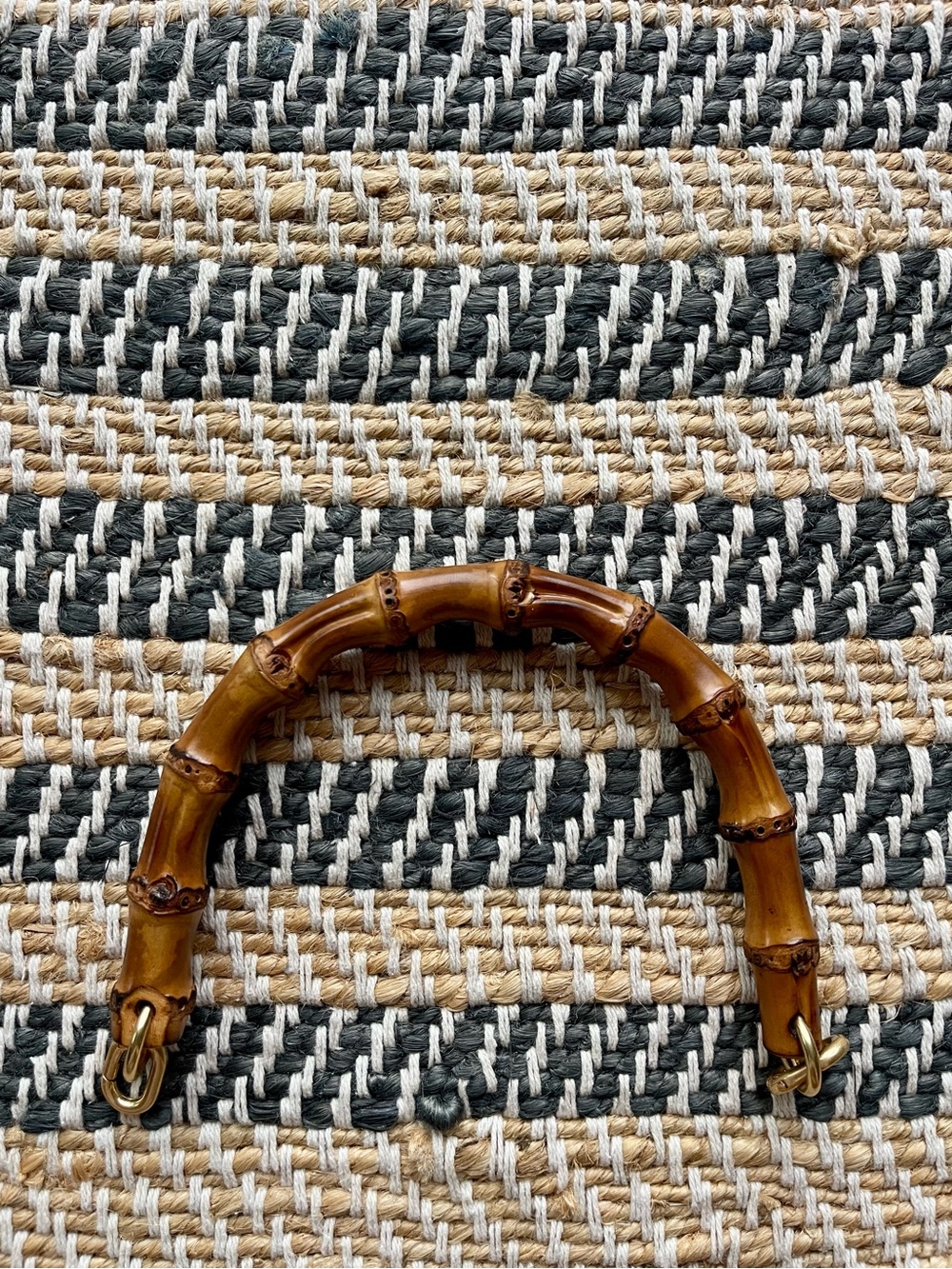 Clare V Top Handle Strap Bamboo. - Picture 6 of 8